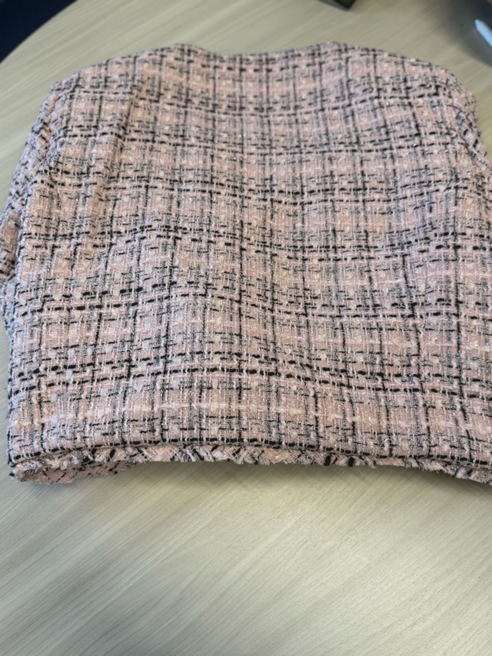 Coldwater Creek Pink Tweed Jacket with Jeweled Buttons - Picture 3 of 4